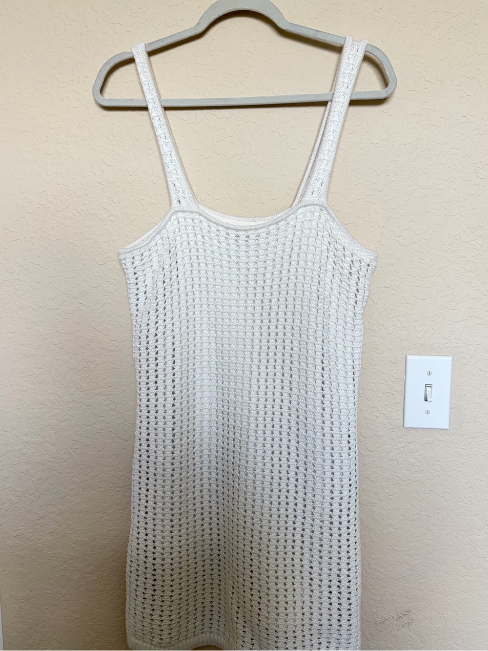 GAP White Crochet Sleeveless Mini Dress - Picture 7 of 8